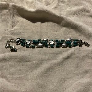 Brighton Silver and Turquoise Bracelet